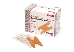 Bandage Adhesive Strip ProAdvantage 1-1/2 X 3 Inch Fabric Knuckle Tan Sterile (100/BX 12BX/CS) by Pro Advantage  ID P150110